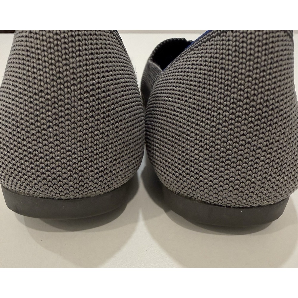 Rothy's The Point Cloud Grey Birdseye Flats 8.5 Fits Small - Picture 6 of 11